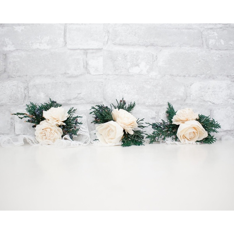 Juniper Corsage (Set Of 3)*-DIY & BIFM & RTS