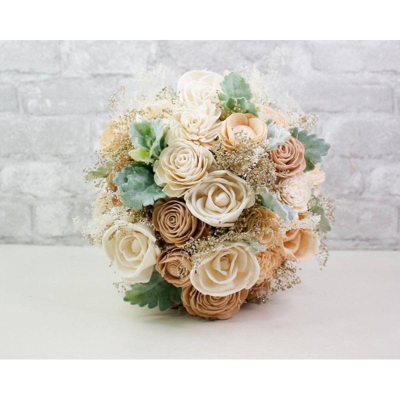 Nearly Nude Bridal Bouquet*-DIY & BIFM & RTS