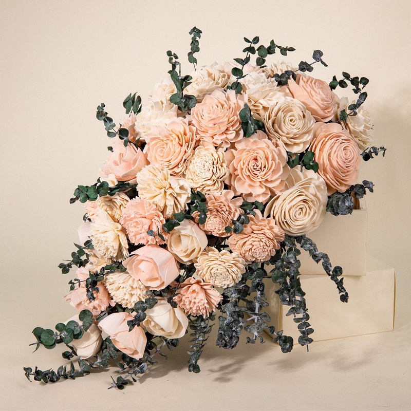 Blush Beauty Cascade Bouquet*-DIY & BIFM & RTS