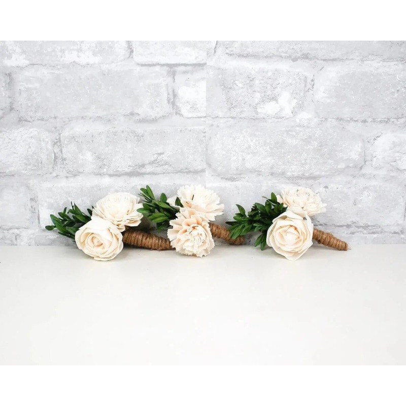 Boxwood Boutonniere (Set Of 3)