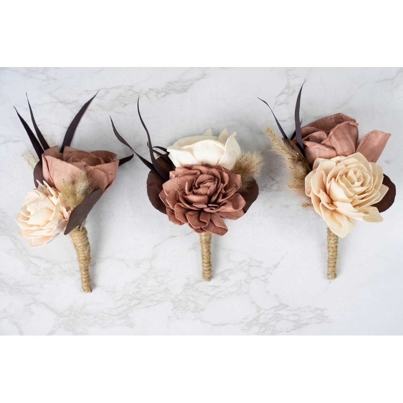 Majestic Boutonniere (Set of 3)*