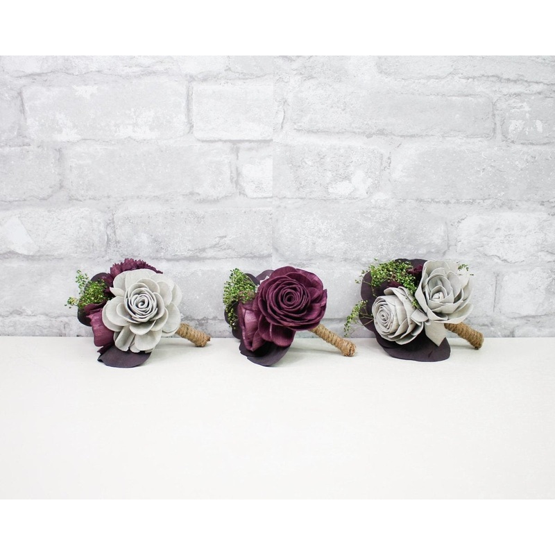 Paris Boutonniere (Set of 3)*-DIY & BIFM & RTS