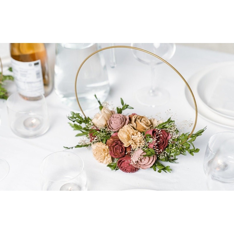 Vintage Vineyard Hoop Centerpiece