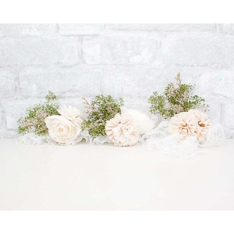 Woodland Corsage (Set Of 3)-DIY & BIFM & RTS