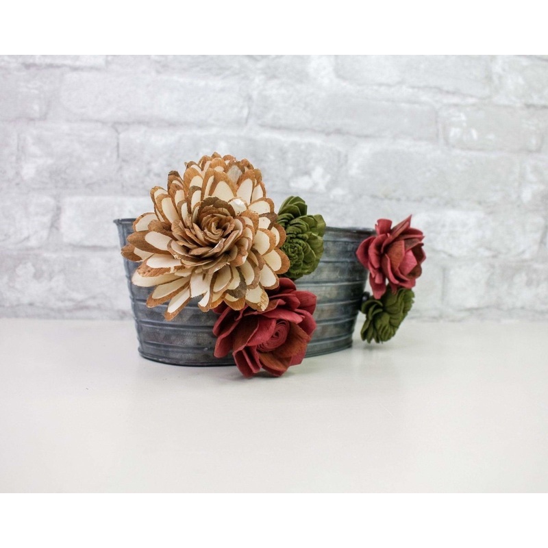 Christmas Wood Flower Magnet Kit