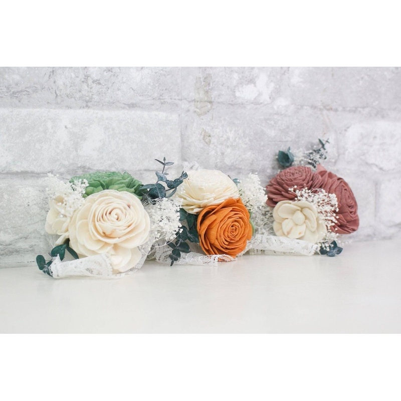 Rustic Chic Corsage (Set of 3)*