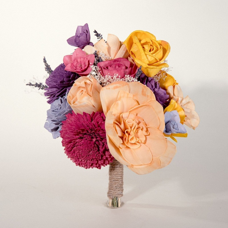 Wild Style Peach Dawn Bridesmaid Bouquet