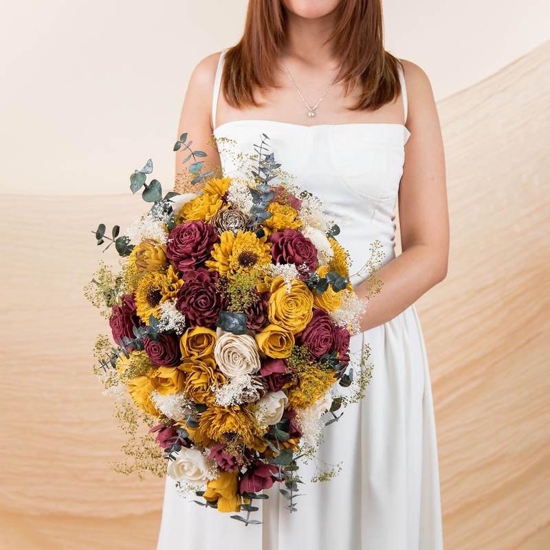 Extra Large Cascade Bouquet – Sunflower Daze*