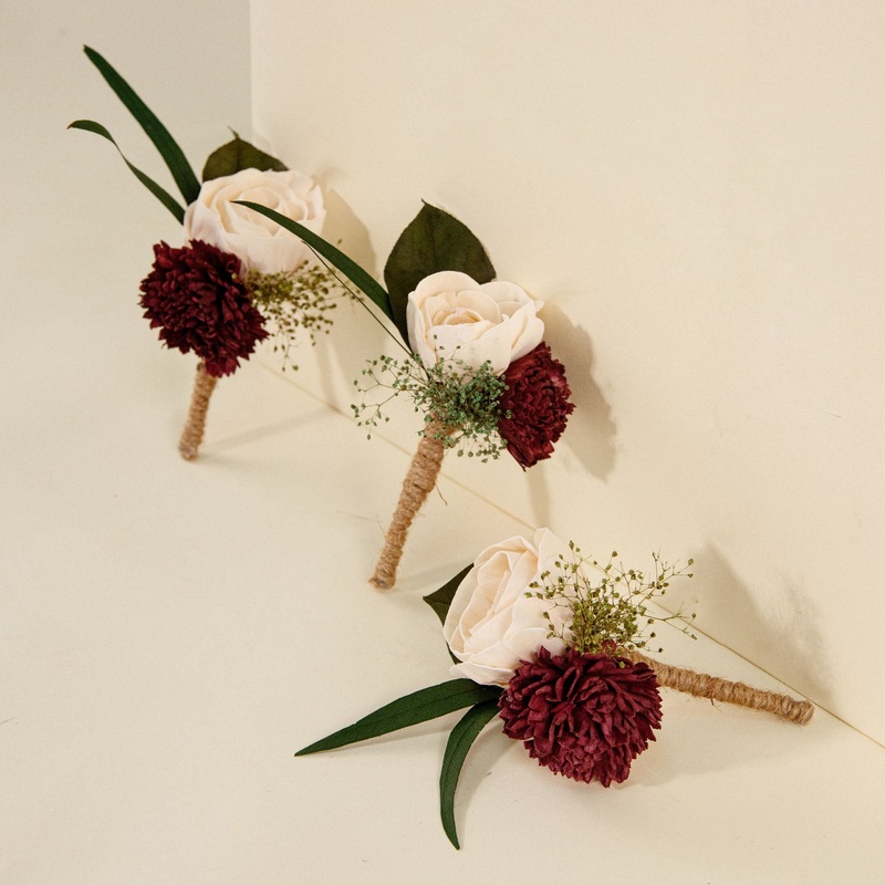 Gardenia Boutonniere (Set of 3)*