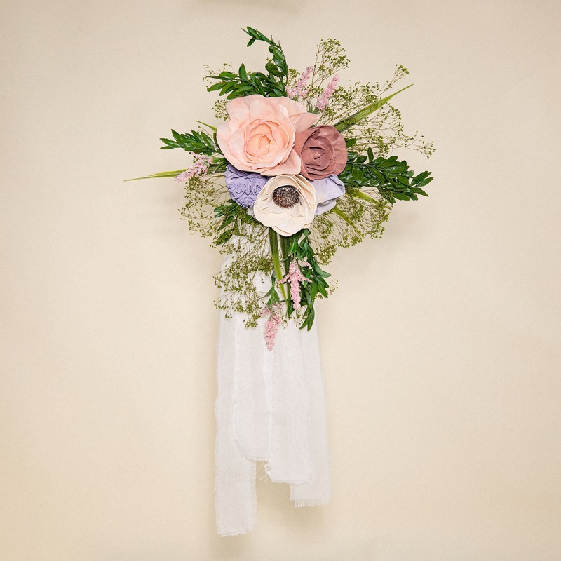 Luxe Bloom Chiffon Chair Decoration*