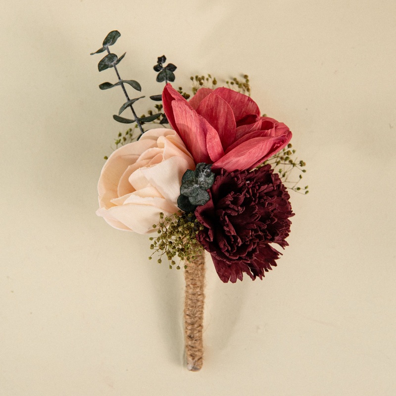 Rose Groom’s Boutonniere*-DIY & BIFM & RTS