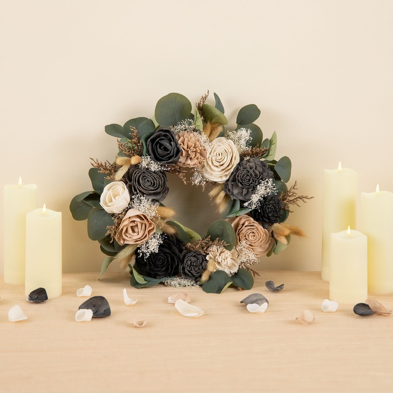Retro Modern Wreath (Small)*-DIY & BIFM & RTS