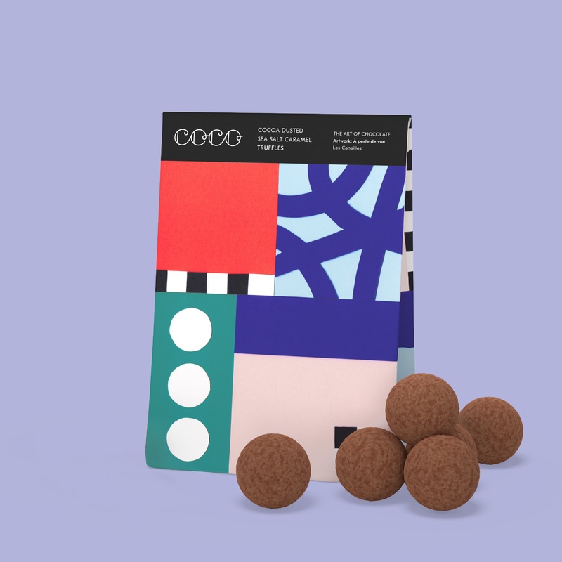 Coco Sea Salt Caramel Cocoa Dusted Truffles
