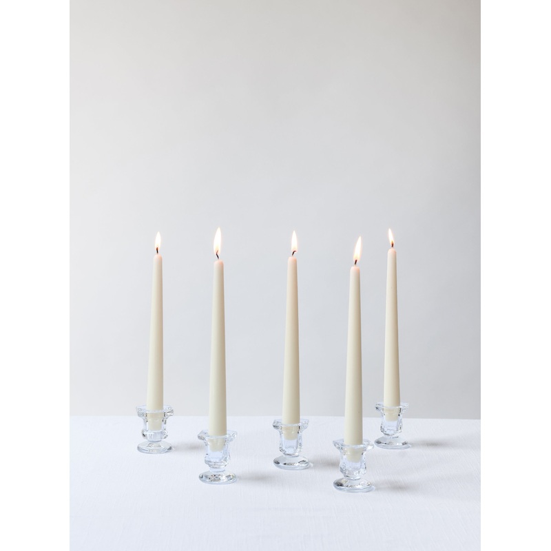 Dinner candle in glass holder-Single & Trio