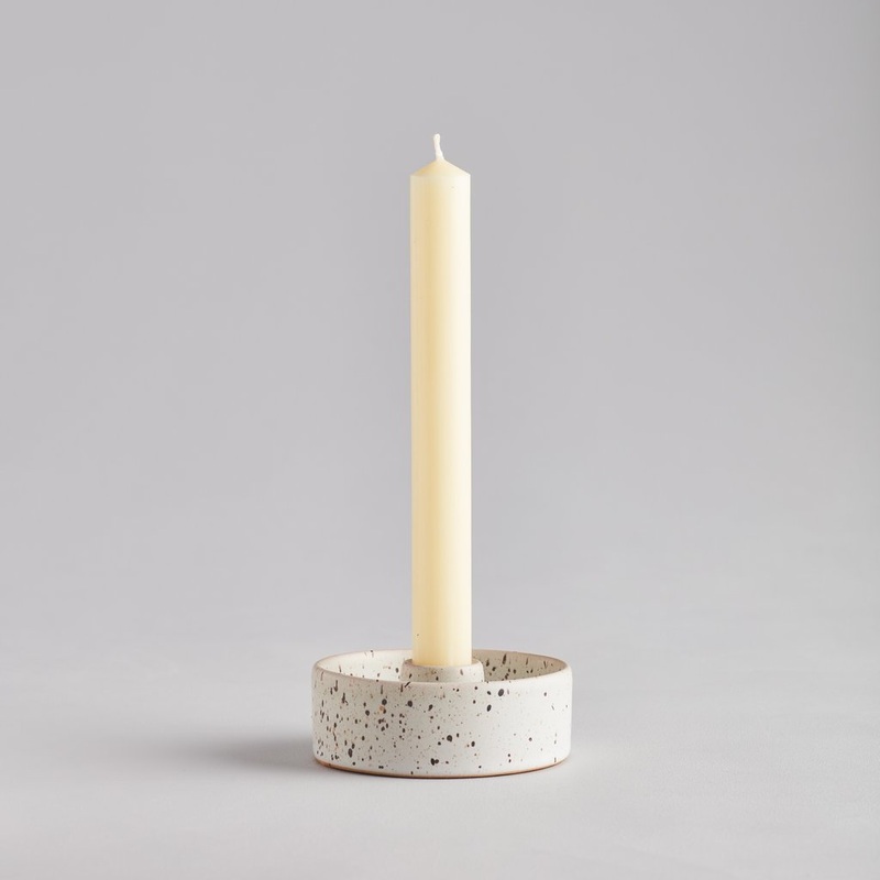Speckled Dinner Candle holder