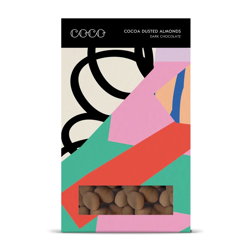 Coco Cocoa Dusted Almonds (dark chocolate)