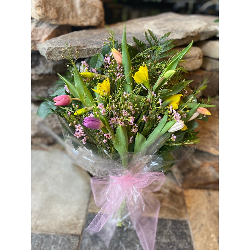 Spring Has Sprung -Wrapped Bouquet