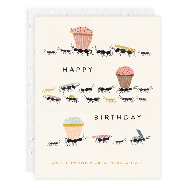 Ant-icipating A Great Year – Birthday Card