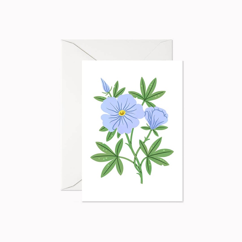 Blue Wildflower | Mini Card