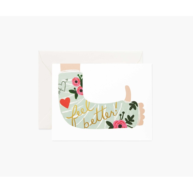Feel Better Floral Cast Card