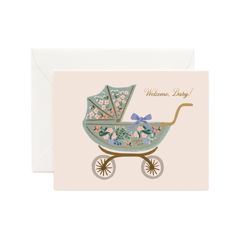 Floral Pram Card