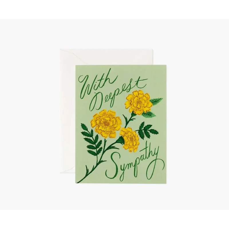 Marigold Sympathy Card