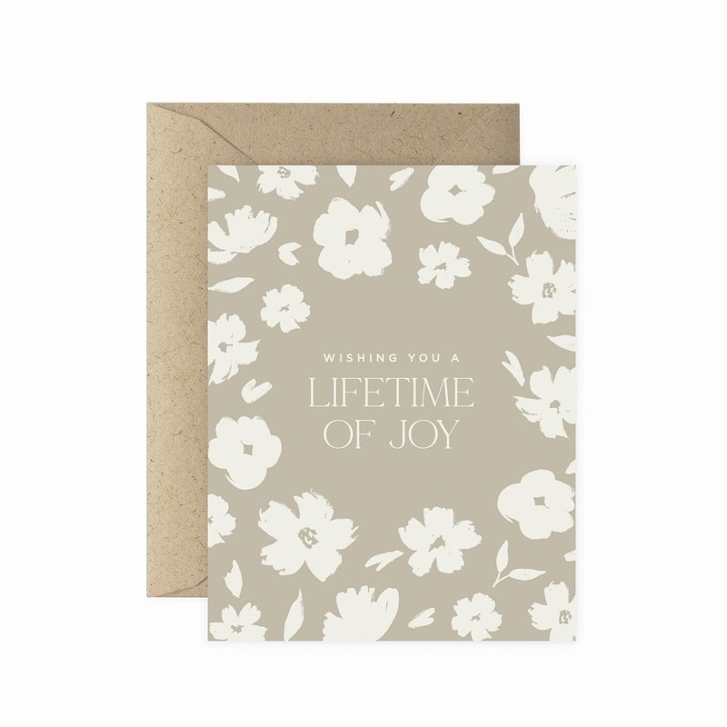 Lifetime of Joy Wedding Card