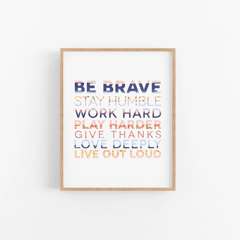 Be Brave Art Print | Peanut Press