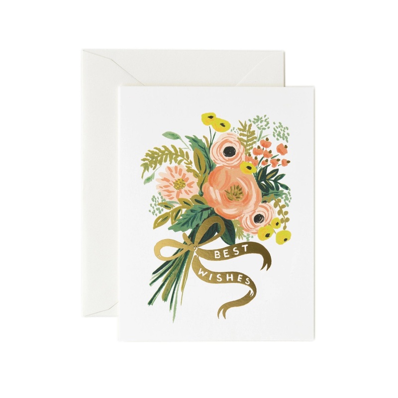 Best Wishes Bouquet Card