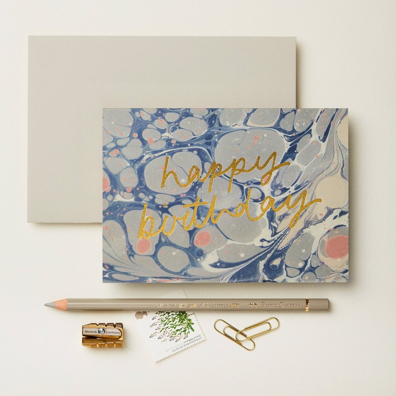 Blue Marble Birthday Card | Wanderlust Paper