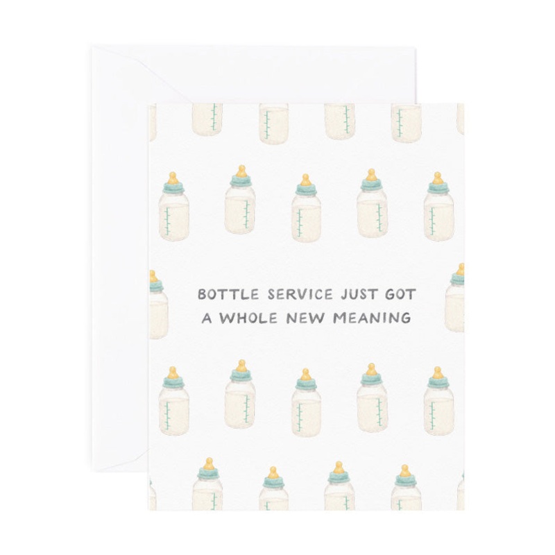 Bottle Service Baby Card | Amy Zhang