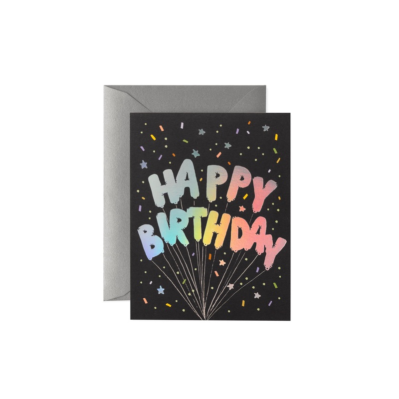 Mylar Balloons Birthday Card