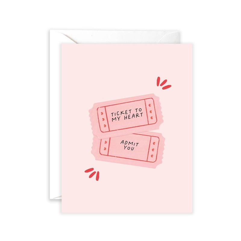 Ticket To My Heart Greeting Card | Isabella MG & Co.