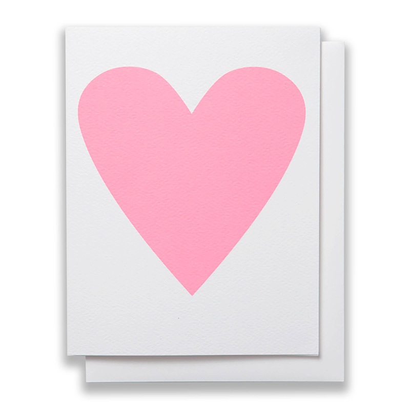 Baby Pink Heart Card
