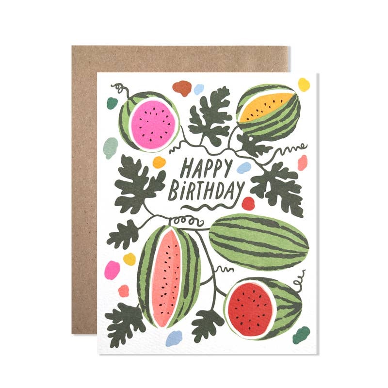 Birthday Watermelons Card