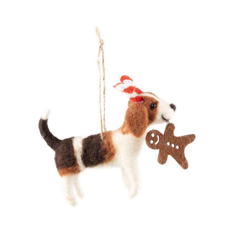 Felt Beagle Ornament