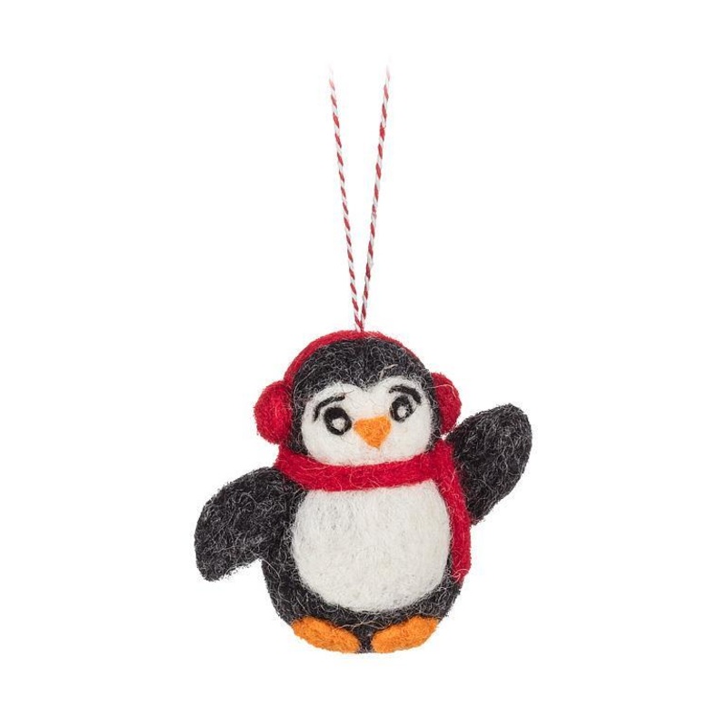 Felt Penguin with Earmuffs
