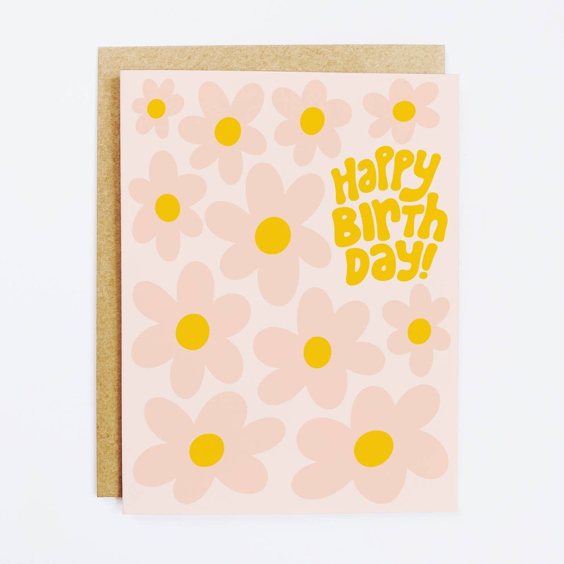 Funky Floral Birthday Card | K+S Design Co.