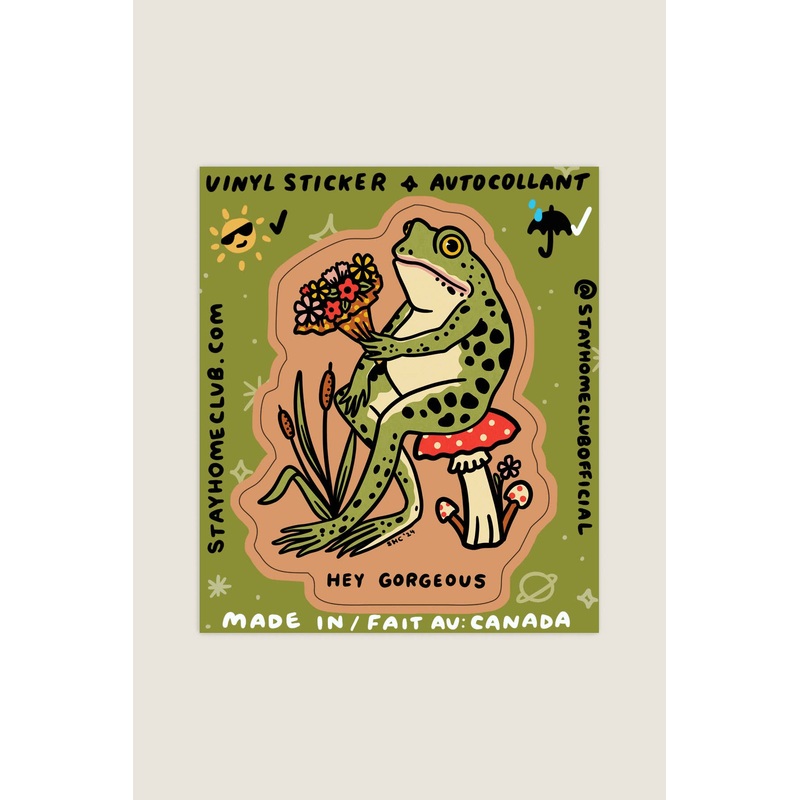 Hey Gorgeous Sticker | Waterproof Vinyl Sticker