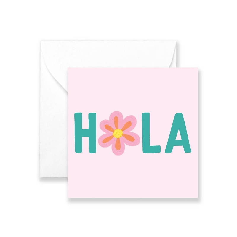 Hola Spanish Enclosure Card
