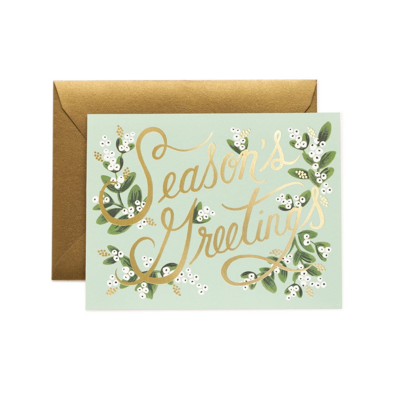 Mistletoe Season’s Greetings Card