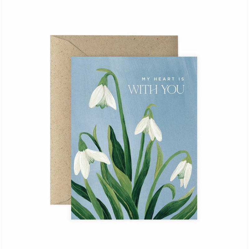 My Heart Is with You Sympathy Card