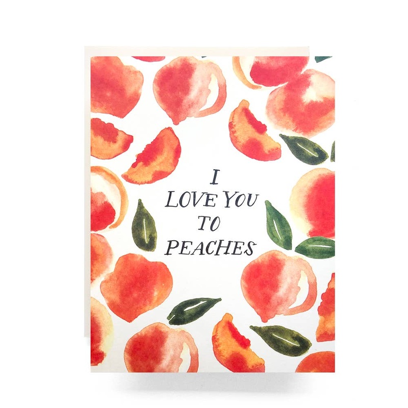 Love you to Peaches Card | Antiquaria