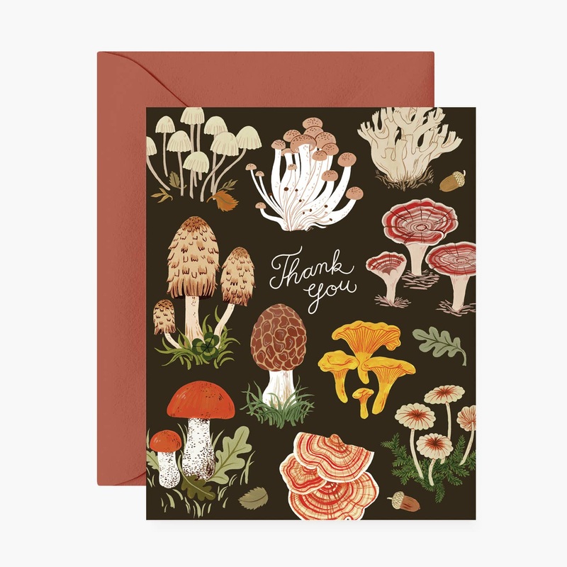 Mushrooms Thank You Card