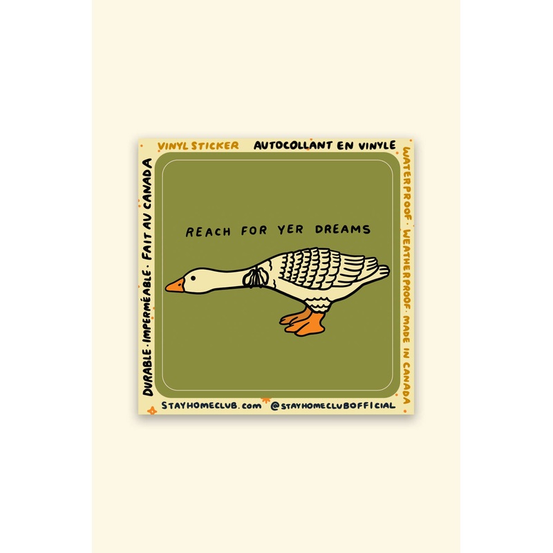 Reach For Yer Dreams Sticker | Waterproof Vinyl Sticker