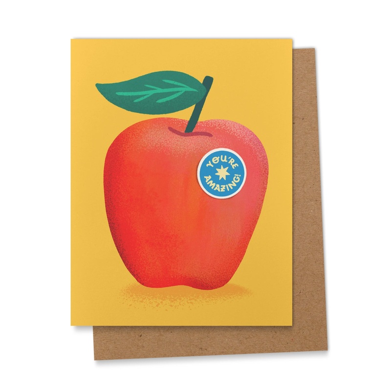 You’re Amazing Apple Greeting Card