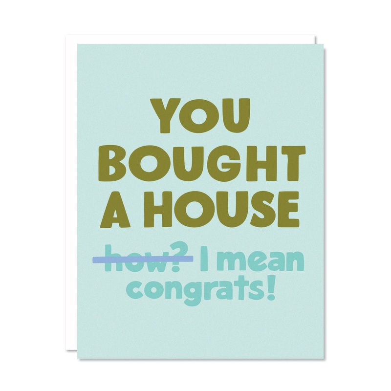Bought a House Congrats Card