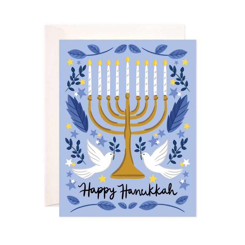 Doves Hanukkah Greeting Card