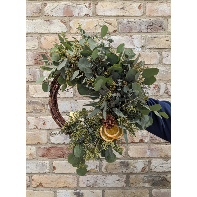 Eucalyptus Winter Wreath *Condo/Apt Friendly* (PRE-ORDER)