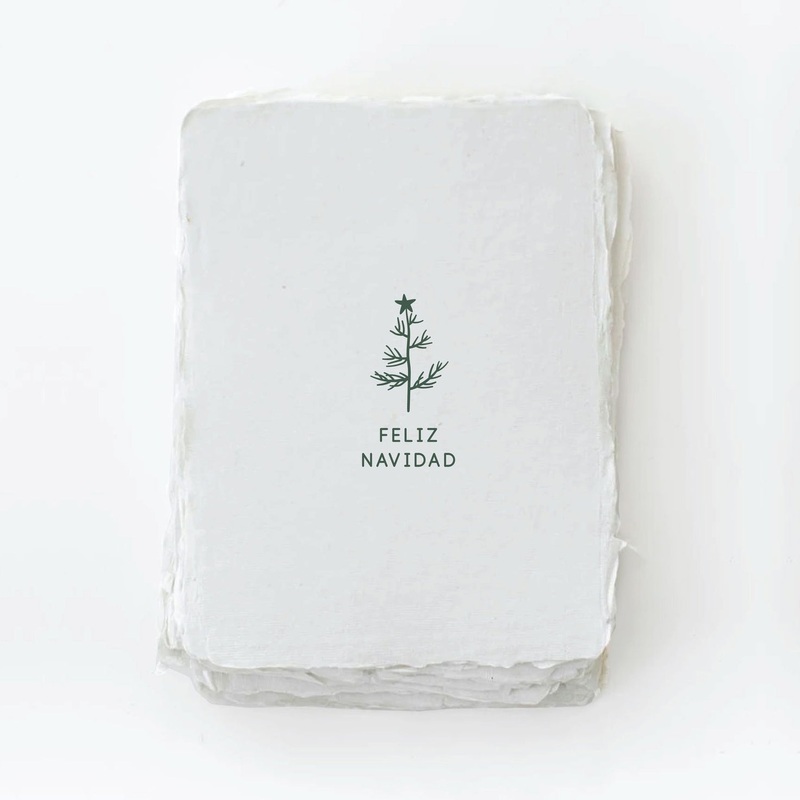 Feliz Navidad Tree Card